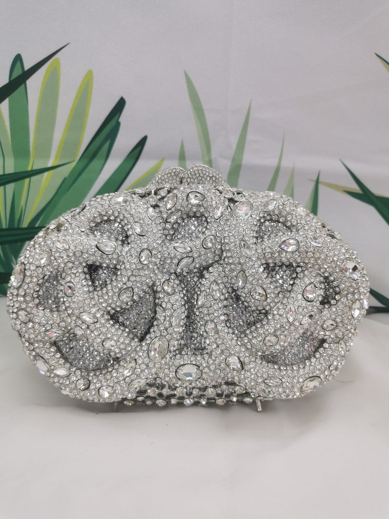 Pochette en cristal de diamant strass