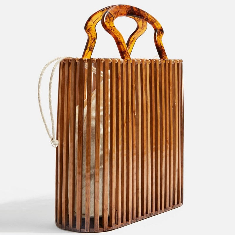 Sac panier tissé