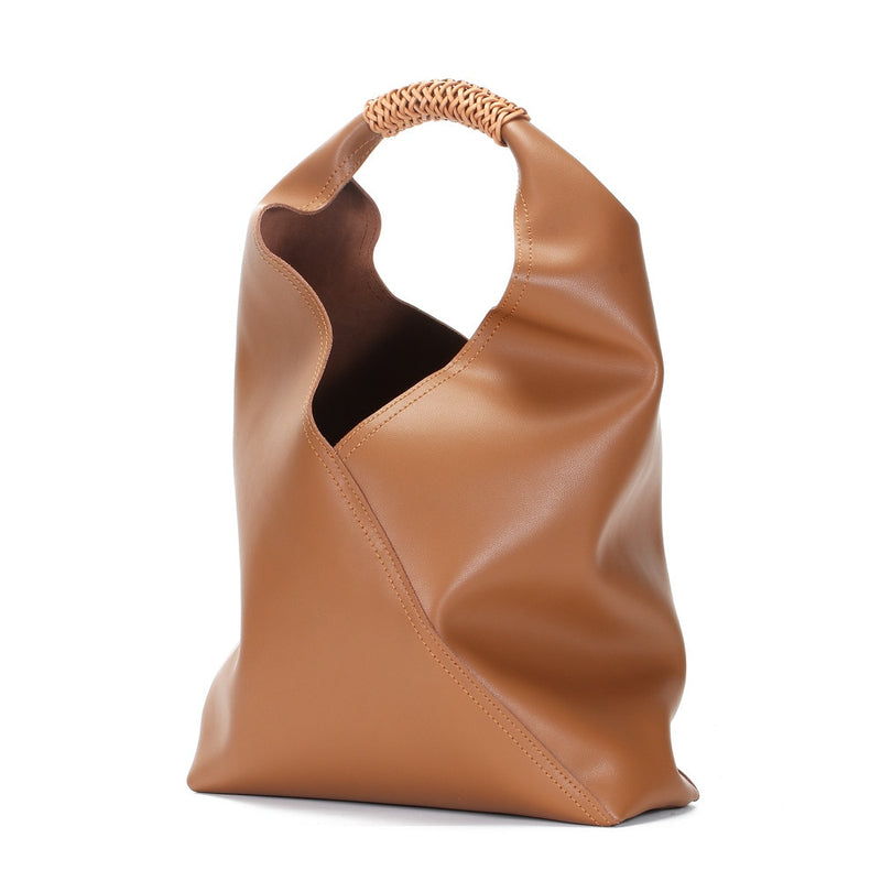 Soft Woven Handle Tote Bag