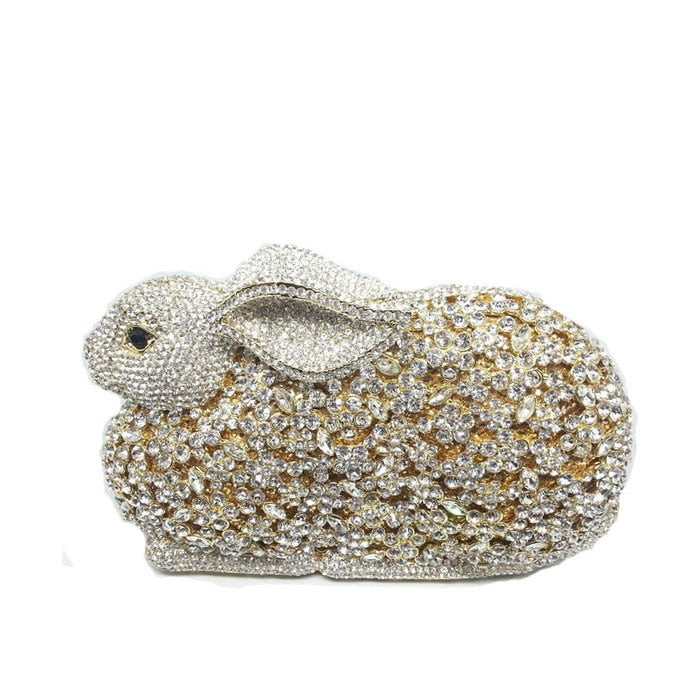 Rabbit Bunny Crystal Clutch