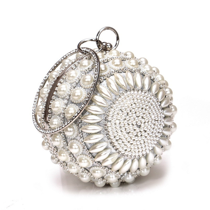 Creative Diamond Ball Tassel Clutch