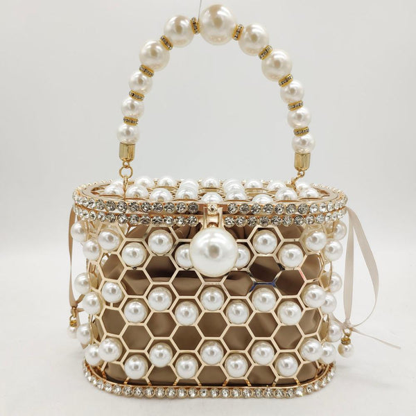 Beaded Bucket Clutch