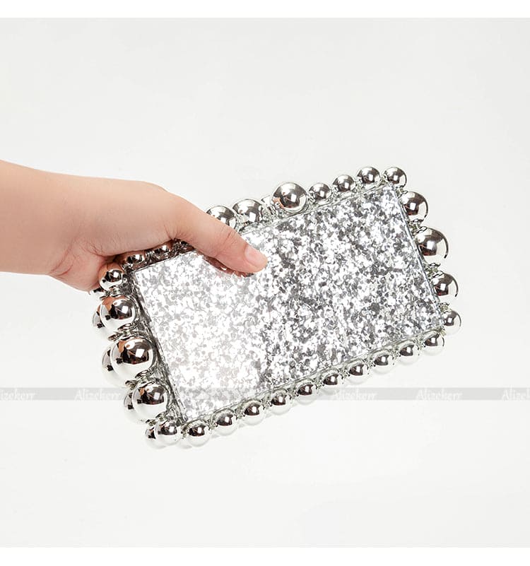 Beads Acrylic Box Clutch