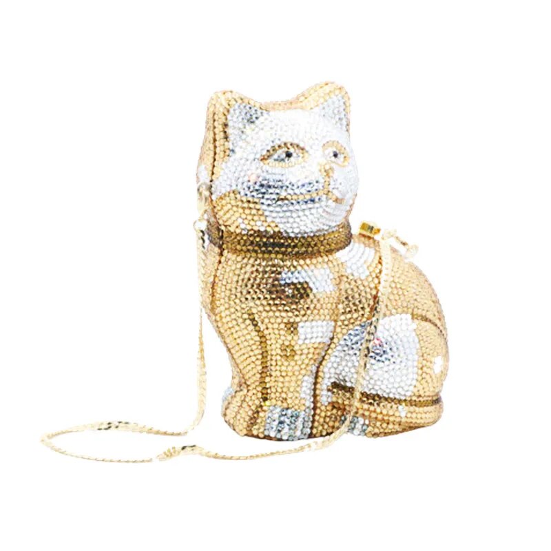 Cat Shaped Minaudière Clutch