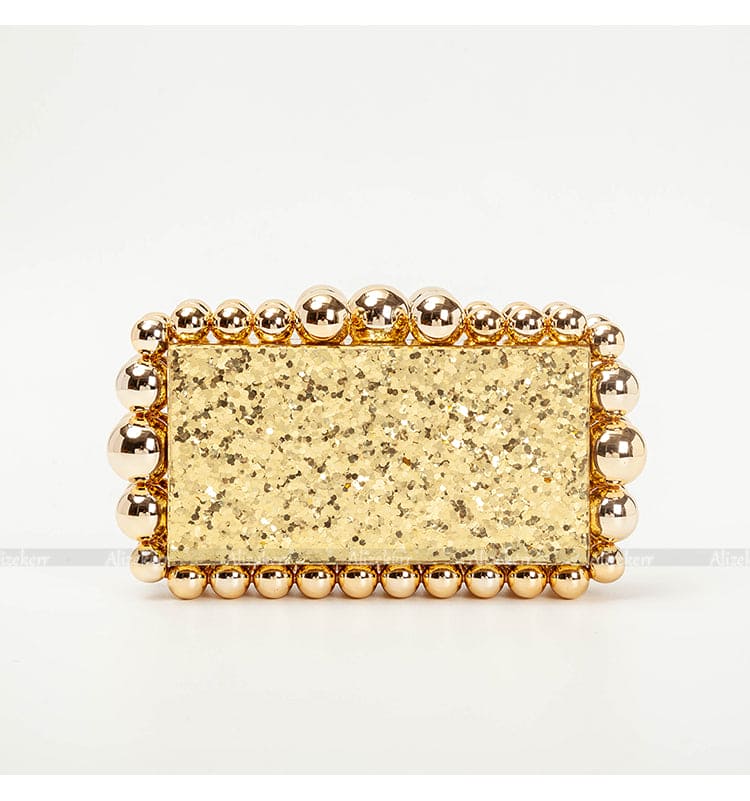 Beads Acrylic Box Clutch