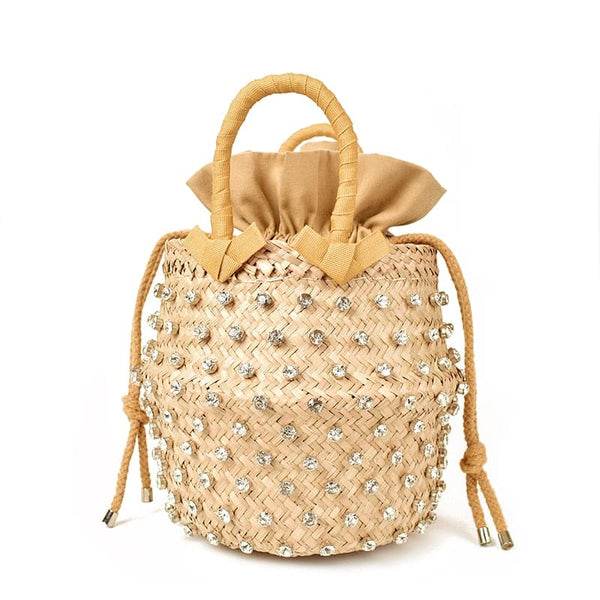 Rattan Tote Beach Bag