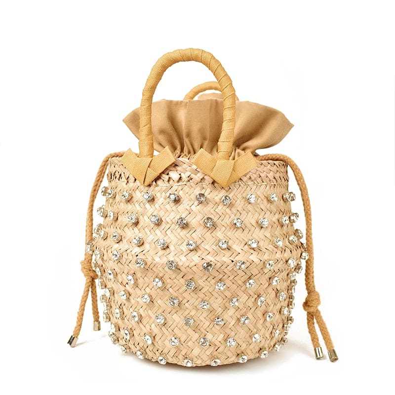 Rattan Tote Beach Bag