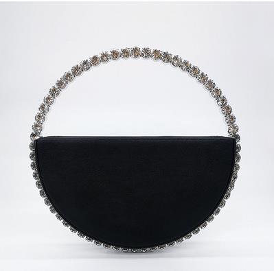 Circular Rhinestone Clutch