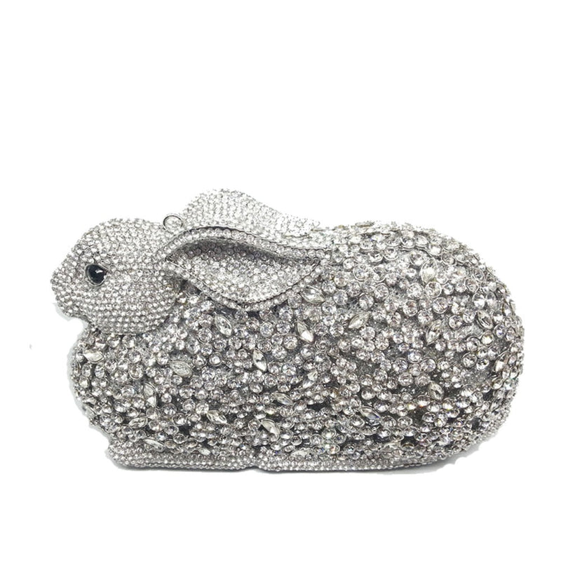 Rabbit Bunny Crystal Clutch