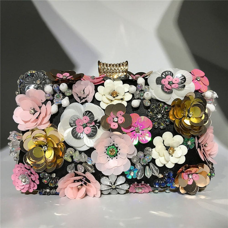 Pochette à fleurs élégante