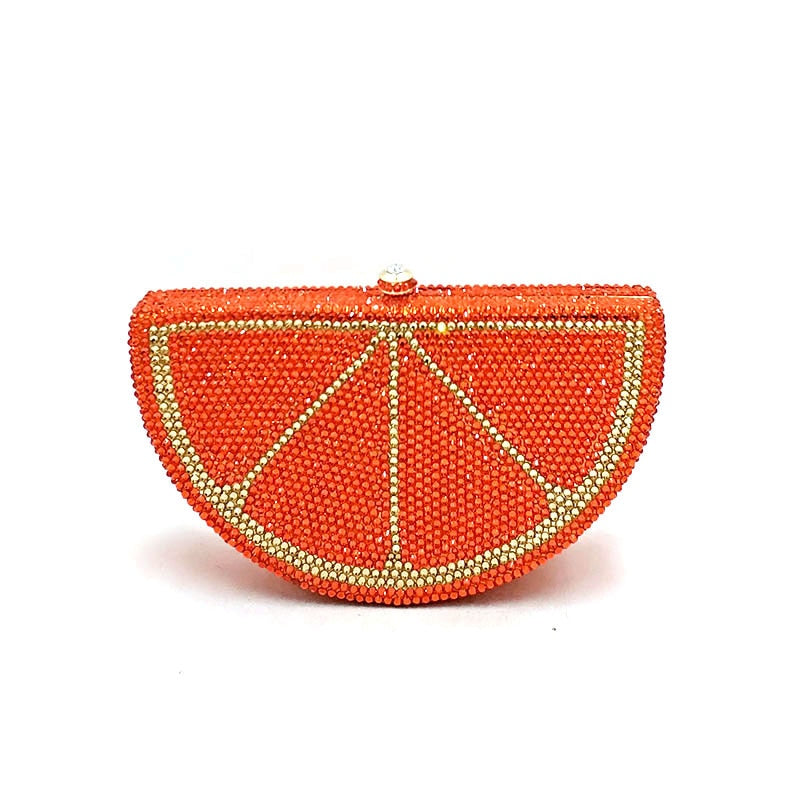 Fruit-Slice Shaped Crystal Clutch