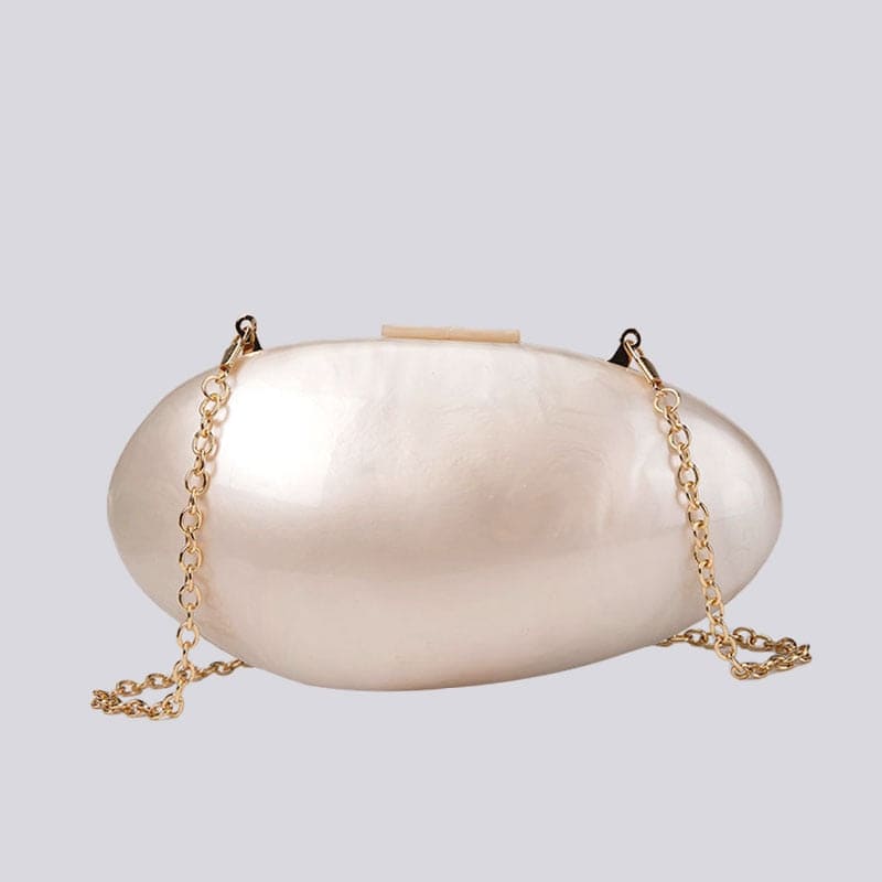 Shell Shaped Acrylic Clutch