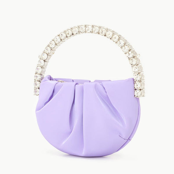 Round Diamond Handle Clutch