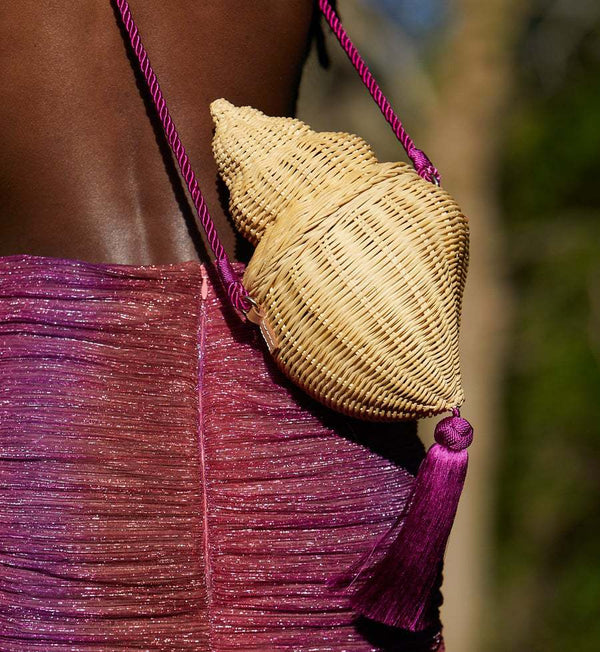 Conch Straw Woven Bag