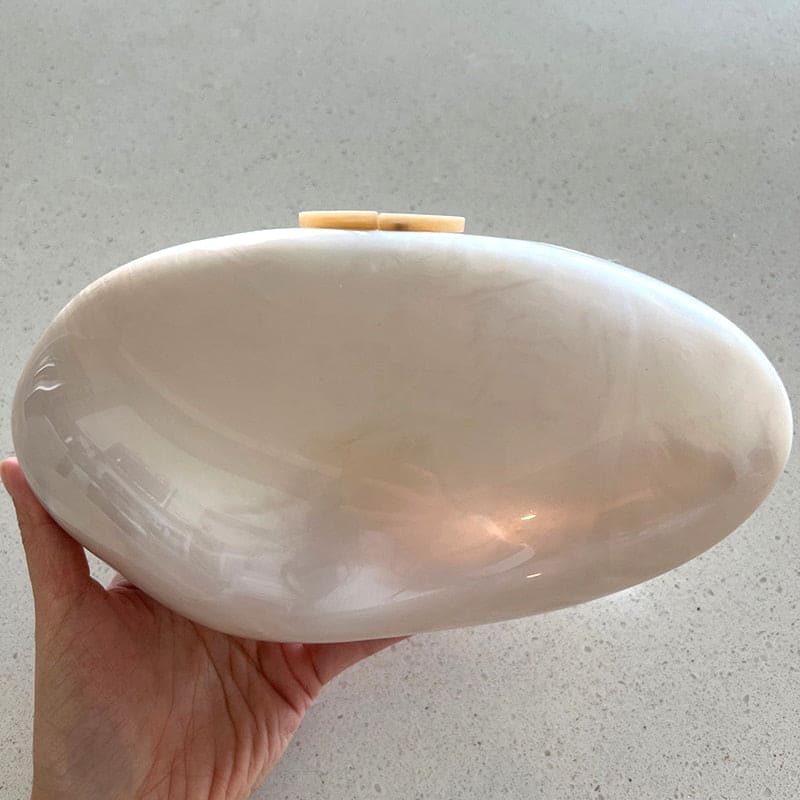 Shell Shaped Acrylic Clutch