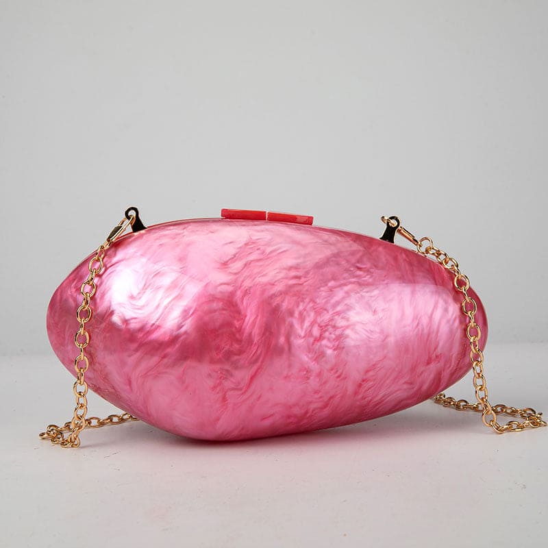 Shell Shaped Acrylic Clutch