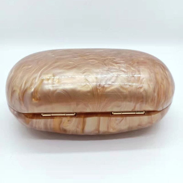 Acrylic Brown Clutch