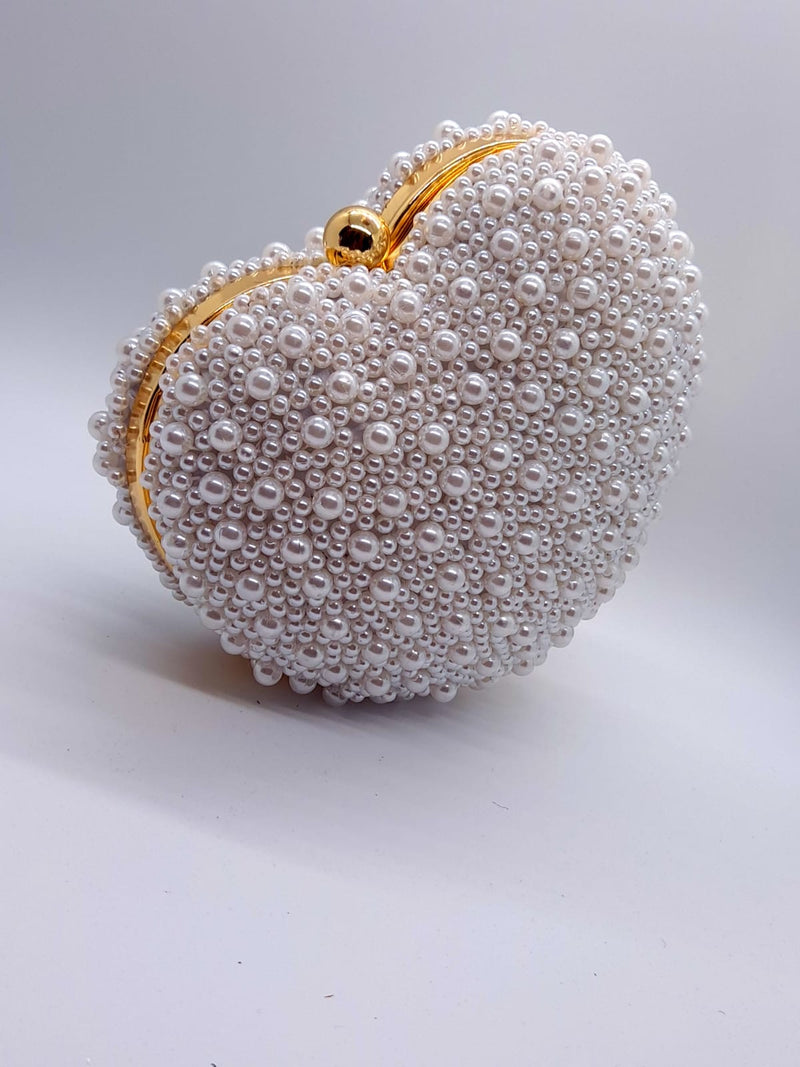 Pochette Perle Coeur